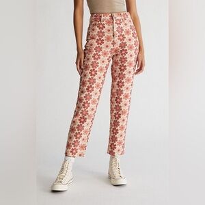 Pacsun Flower High Rise Straight Leg Jeans, Women’s size 24